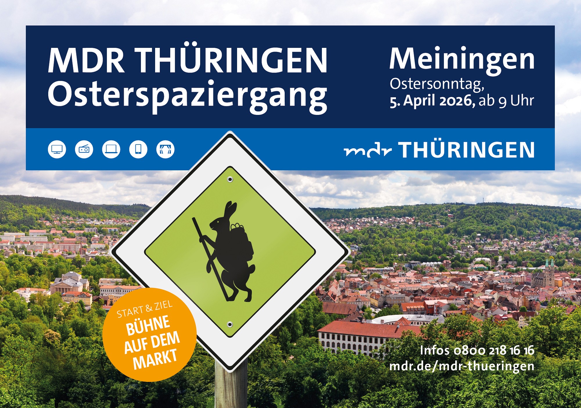 MDR Thüringen Osterspaziergang Plakat